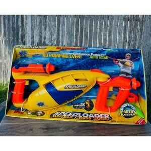 W3 Speedloader Double Cross 2000 Water Gun Unisex OS Yellow Vintage 1998 Toy NEW